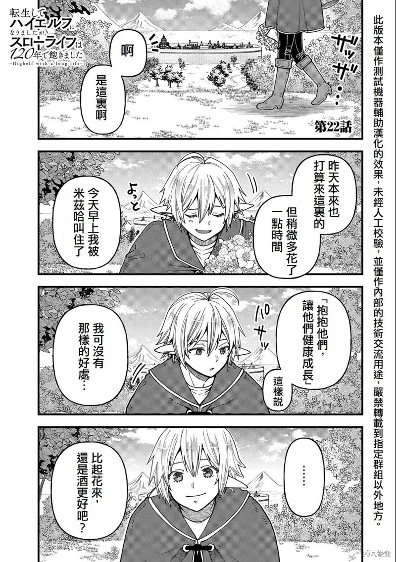 转生高等精灵慢生活了120年后厌倦了 第22话 第1页